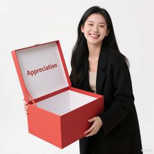 Boîte à rabat en carton rigide extra large, matériaux recyclés, fermeture magnétique, logo personnalisé, haut de gamme, pliable, cadeau personnalisé - Product Image 4