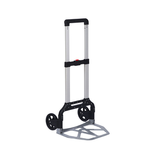 Chariot à plateforme pliable à deux roues en alliage d'aluminium, personnalisable OEM, couleur argent, pour le transport en entrepôt - Product Image 5