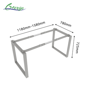 Base de bureau moderne en métal robuste et réglable pour postes de travail de direction, cuisine, salon, chambre à coucher - Product Image 2