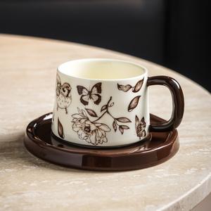 Ensembles de tasses et soucoupes à café en céramique pour le thé de l'après-midi à la française, vente en gros de tasses à eau et à café - Product Image 2