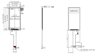 Modul LCD Terintegrasi 2 Inci 170*320 RGB TFT Ukuran Kecil Panel Layar Kontrol HMI Industri