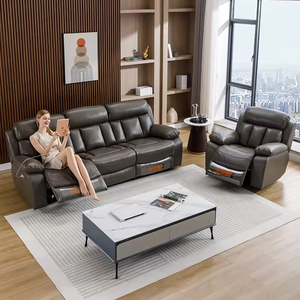 Poltrona Reclinabile Elettrica Girevole in Pelle con Funzione Massaggio e Riscaldamento, Ideale per Anziani e Home Theater - Product Image 4