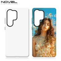 Film de sublimation 3D 2-en-1 personnalisé vierge pour coques de téléphone portable, PC/TPU, anti-rayures, antichoc, blanc et noir