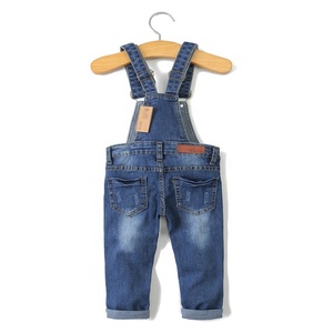 Abbigliamento per bambini di alta qualità tuta Unisex in Denim a figura intera tuta da neonato a gamba dritta per bambini - Product Image 4