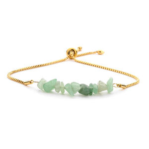 <span class=keywords><strong>Bracciale</strong></span> Unisex in Cristallo Naturale con Perline di Pietra Frantumata, Catena in Acciaio Inossidabile Regolabile, Stile Europeo e Americano - Product Image 3