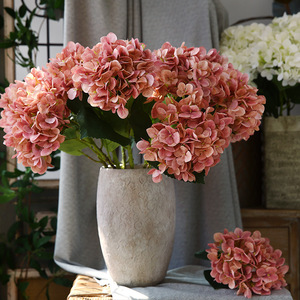 ดอกไฮเดรนเยียประดิษฐ์จากไหมยี่ห้อ Yihua สีม่วง น้ำเงิน ชมพู สำหรับตกแต่งบ้าน ดอกไม้งานแต่งงาน ก้านเดี่ยว - Product Image 2