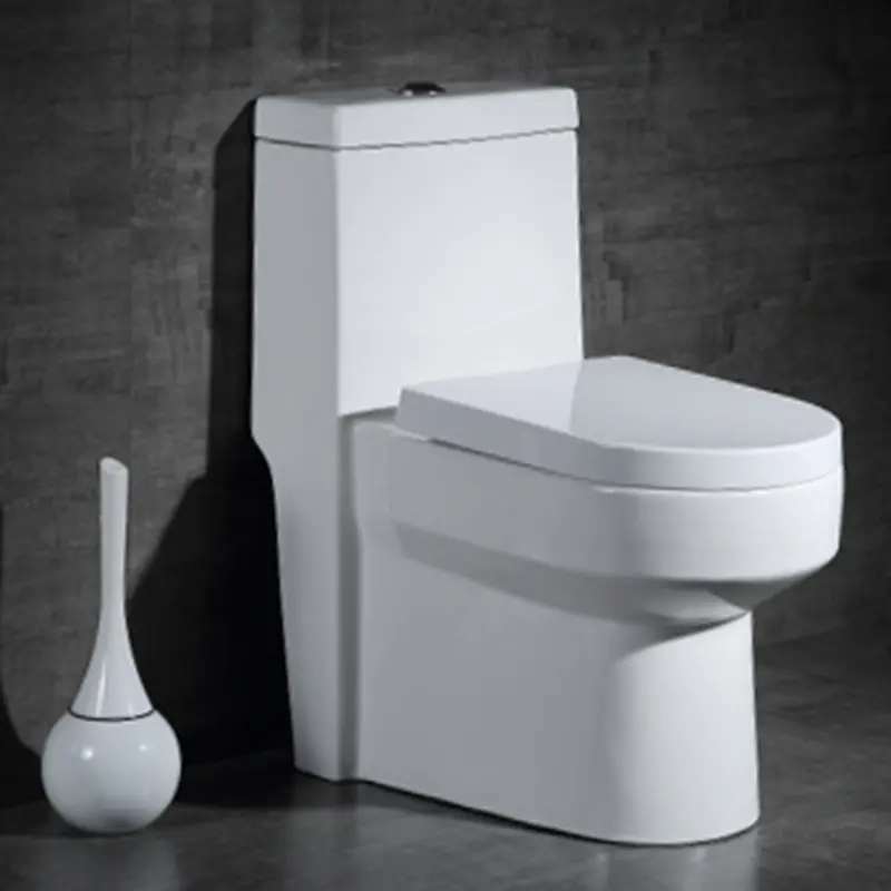 Modern Lantai Dipasang Keramik Siphonic Toilet Mangkuk Satu Potong Wc Hemat Air Toilet