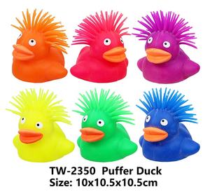 Fidget <span class=keywords><strong>Puffer</strong></span> <span class=keywords><strong>Duck</strong></span> Toy avec Afro Hair Funny TPR Sensory Stress Relief Toy - Product Image 2