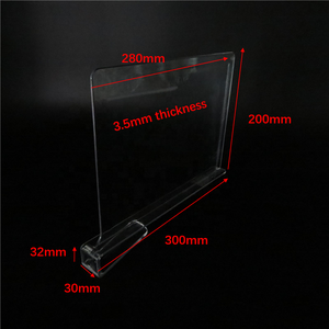 Nouvelle conception de séparateur d'étagère réglable en acrylique pour placard et bibliothèque - Product Image 2