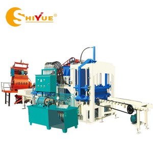 QT4-20 hydraulic semi automatic concrete cement brick block making machine in Libya - Product Image 1