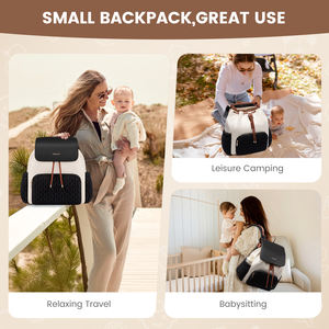 LOVEVOOK Nouveaux sacs à <span class=keywords><strong>langer</strong></span> élégants et petits avec matelas à <span class=keywords><strong>langer</strong></span>, sacs à dos imperméables matelassés pour maman pour les sorties - Product Image 5