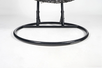 Fauteuil suspendu en rotin moderne pour salon de jardin, chaise suspendue en forme d'œuf avec support en métal, mobilier d'extérieur