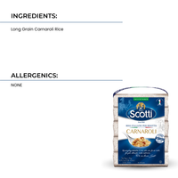 Italiaans merk, hoge kwaliteit, beste smaak Carnaroli rijst, zachte textuur, langkorrelige rijst voor romige risotto, 5x1kg RISO SCOTTI 16-18