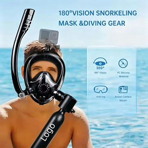 Mini Tanque de Buceo de Aluminio de 0.5L, Tanque de Buceo de Alta Presión para 5-10 Minutos de Respiración Subacuática con <span class=keywords><strong>Aire</strong></span> Comprimido - Product Image 1