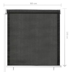 VidaXL all'aperto avvolgibile W2B parasole antracite 31.5 "x 55.1" - Product Image 5