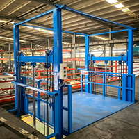 Plateforme élévatrice hydraulique électrique 10m de hauteur, capacité 1,5 tonne, avec rail de guidage, pour transport en usine