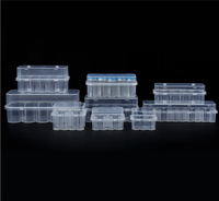 Boîte de rangement en plastique recyclé pour échantillons cosmétiques, emballage en plastique, boîte pour peptides