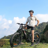 Vente en gros de vélo électrique tout-terrain 750 livres vélo de montagne électrique réglable en alliage d'aluminium 48V17AH batterie au lithium VTT gros pneus vélo électrique