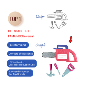 Ensemble d'outils pour enfants TK, jouet de construction en matériau PS, perceuse, accessoire de jeu d'imitation, mini tronçonneuse électrique, scie, tournevis, marteau - Product Image 2