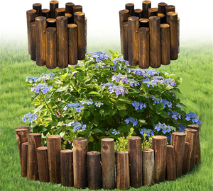 Valla <span class=keywords><strong>de</strong></span> <span class=keywords><strong>jardín</strong></span> <span class=keywords><strong>de</strong></span> madera decorativa con borde <span class=keywords><strong>de</strong></span> registro sólido <span class=keywords><strong>de</strong></span> madera natural <span class=keywords><strong>para</strong></span> barreras <span class=keywords><strong>de</strong></span> cama <span class=keywords><strong>de</strong></span> flores y cercado <span class=keywords><strong>de</strong></span> paisaje - Product Image 1