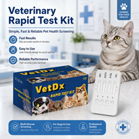 Kit de test en gros pour le diagnostic de FIV, FELV, FCOV, HW chez le chat : sérum, plasma, carte de diagnostic pour le coronavirus félin et les vers cardiaques, pour cliniques vétérinaires