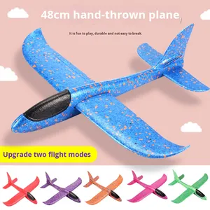 Avión grande de 48cm lanzado a mano, planeador de espuma EPP, juguetes para niños, venta al por mayor, modelo de avión de combate acrobático hecho a mano, hecho de Metal - Product Image 5