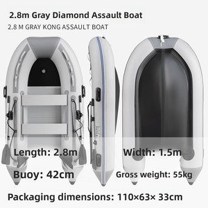 <span class=keywords><strong>Jet</strong></span> <span class=keywords><strong>ski</strong></span> 4 temps 4-30 CV, bateau en aluminium à fond en V, bateau gonflable à fond rigide avec une vitesse maximale de 50 km/h - Product Image 4