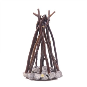 Veilleuse créative, décoration rétro simple, faite à la main, en forme de branche, LED effet feu de camp, pour gîte, tridimensionnelle - Product Image 4