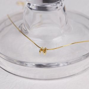 Colliers pendentifs alphabet 26 lettres mignons en argent sterling 925 plaqué or 18 carats <span class=keywords><strong>Chris</strong></span> April Fine Jewelry - Product Image 3