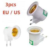 E27 douille de lumière LED support de lampe blanc vers prise ue/US support de prise adaptateur convertisseur marche/arrêt pour lampe à ampoule