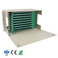 Caja de terminales de panel de conexión de fibra óptica ODF, 3U, 48, 72, 96 núcleos, SC/UPC, FTTH, de 19 pulgadas, montaje en rack