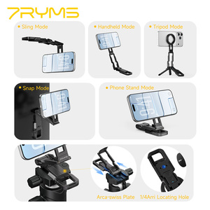 7RYMS 7RIG T2(Orange) Waterproof Flexible Magnetic <b>Phone</b> Tripod with Wireless Remote Adjustable Height & Portable for Desk Use - Product Image 6