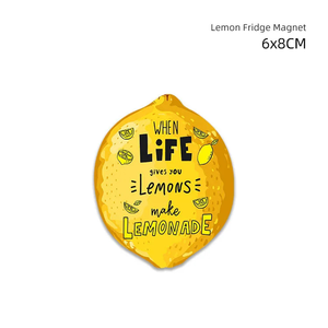 مغناطيس ثلاجة من السيراميك على شكل ليمون للبيع بالجملة ديكور مغناطيسي إيطالي لبلاط الثلاجة هدية تذكارية ديكور منزلي - Product Image 4