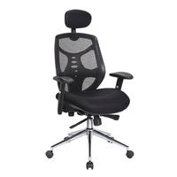 Kabel Chaise de bureau design moderne haut de gamme avec rotation à 360 et soutien du cou en maille Confort exécutif