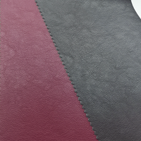 Tissu en cuir PU rétro bicolore gaufré anti-moisissure pour vestes, jupes et vêtements