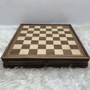 لعبة شطرنج دولية عالية الجودة من خشب الجوز بدرجين، قطع شطرنج مغناطيسية بحجم 3 بوصات 2 في 1 - Product Image 3