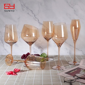 Juego de copas de <span class=keywords><strong>vino</strong></span> de cristal colorido, copa de borde fino de tallo largo, copas de <span class=keywords><strong>vino</strong></span> multicolores para <span class=keywords><strong>amantes</strong></span> <span class=keywords><strong>del</strong></span> <span class=keywords><strong>vino</strong></span>, regalo de cumpleaños perfecto - Product Image 4