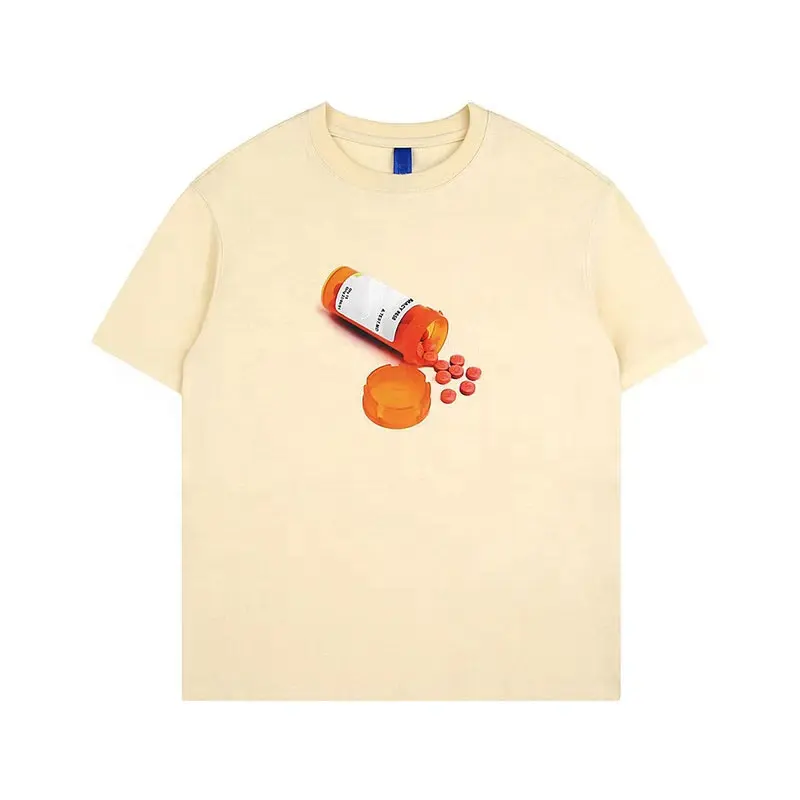 Good Quality Mens Womens Hip Hop Custom Logo Tshirt Blank T-shirt Cotton 100% Top Teen Colored Oversize T Shirt