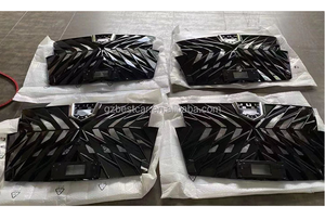 MAICTOP ชุดปรับโฉมชิ้นส่วนรถยนต์,กระจังหน้ากันชนกระจังหน้าสำหรับ <span class=keywords><strong>Alphard</strong></span> <span class=keywords><strong>SC</strong></span> 2018สีดำทอง - Product Image 5