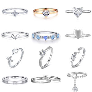 Fine Ring Jóias Zircon CZ Aniversário Propor Promessa Noivado Casamento Nupcial S925 Sterling Silver Ring Coleção para As Mulheres - Product Image 5