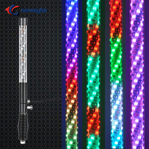 ใหม่ล่าสุดไฟแอลอีดีแบบไล่ล่าได้หลากสีในฝัน3/4/5/6FT แส้แอลอี<span class=keywords><strong>ด</strong></span>ีแบบสองชั้นสำหรับรถ ATV UTV off-road - Product Image 1