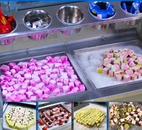 Hete Aanbieding Dubbele Enkele Pan Mini Gefrituurde Yoghurtmachine Huishoudelijke Gefrituurde IJsmachine