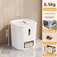 Conteneur de stockage en plastique pour riz, céréales et grains, hermétique, anti-insectes et anti-humidité, bac de stockage de farine 10L+, design moderne 2025