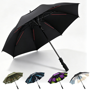 Golf <b>Umbrella</b>. Automatic <b>Windproof</b> Waterproof Fiberglass Shaft Double Canopy Professional Outdoor Sports - Product Image 1