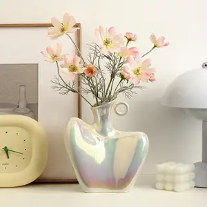 DREA Item Dekorasi Rumah untuk Ruang Tamu Seksi Seni Kreatif Vas Bunga Tubuh Vas Keramik Besar Dekorasi Rumah