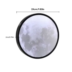 2024 New 3D Moon Effect Wall Lamp Led Makeup Mirror Moonlight Effect Mirror For Decoration