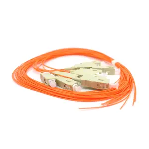 12 Core Bundle SC Cable Multifibra óptica Pigtail Patch Cord