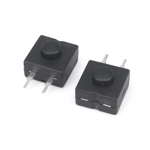 12*12mm on off đèn pin chuyển đổi màu đen nhỏ Micro chuyển 3 chân 3 chân thẳng chân đẩy nút chuyển đổi - Product Image 6
