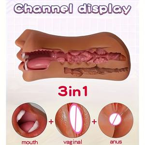 Masturbador Masculino 3 en 1, Coño de Bolsillo Realista, Masturbadores Masculinos - Product Image 6