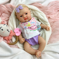 Winzige Menschenähnliche 30cm Silikon-Reborn-Babypuppe, Künstliche Kleinkind-Begleitpuppe